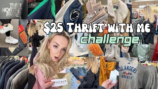 $25 THRIFTING CHALLENGE - WEDDING AND PROM DRESSES???? BRAND NEW SNEAKERS?? + more!