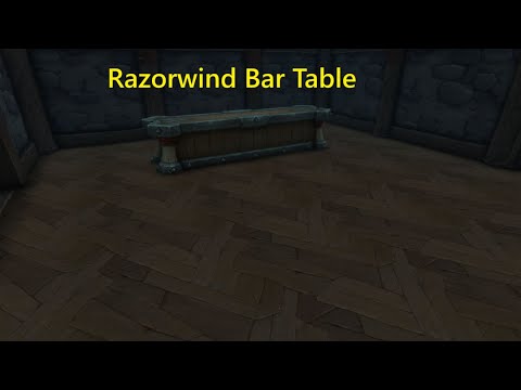 WoW Razorwind Bar Table (Midnight Treasure Hunt Decor Item) Horde