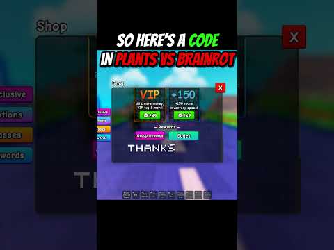 Free Lucky Potion Code in Plants vs Brainrot #roblox #plantsvsbrainrot #alizasehar