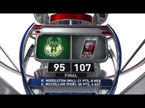 Milwaukee Bucks vs Portland Trail Blazers - February 2, 2016