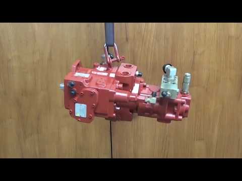 C.J. Plant Limited - Kawasaki K3SP36C Hydraulic pump strip, clean and rebuild.