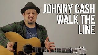 Johnny Cash Guitar Lesson - I Walk The Line Intro Lick - How to Play on Guitar - Tutorial