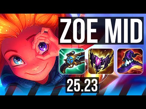 ZOE vs ZED (MID) | Legendary | EUW Master | 25.23