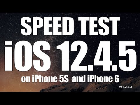 iOS 12.4.5 Speed / Performance test on iPhone 5S and iPhone 6 (Build 16G161)