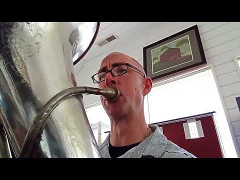 1914 Holton Monster EEb - Blazhevich Solo Etude Practice part 1