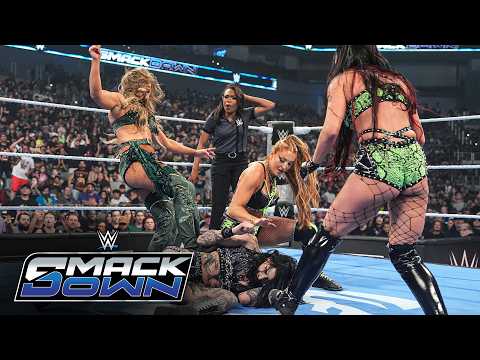 Rhea Ripley suffers a 3-on-1 beatdown by Fatal Influence: SmackDown highlights, April 24, 2026
