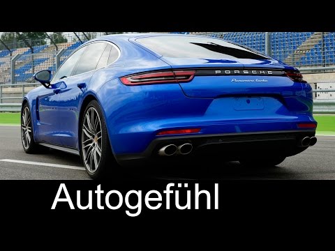 Sound growl Porsche Panamera Turbo 2017 all-new neu racetrack - Autogefühl