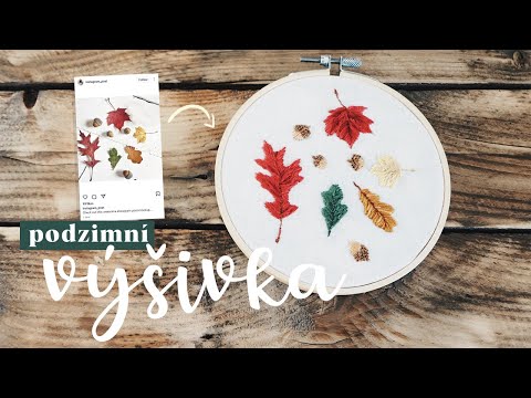 podzimní výšivka | DIY