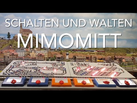 Modellbahn Anlage, Mimomitt, Schalten und Walten, Analoge Technik und Steuerung über Stellpult, H0