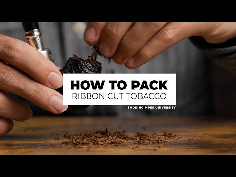 How to Pack and Light Ribbon Cut Tobacco: The Gravity Method