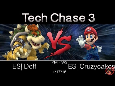 Tech Chase 3 - Project M: W3 - ES| Deff(Bowser) vs. ES| CruzyCakes(Mario)