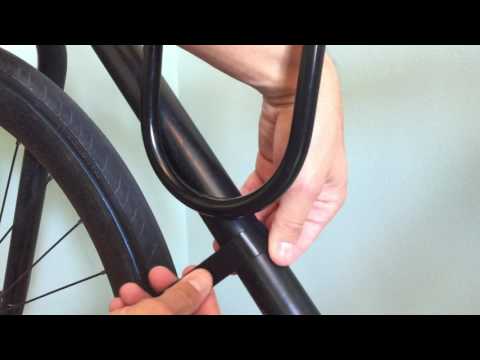 How to mount a U lock to a bike with a Huldit bike lock holder