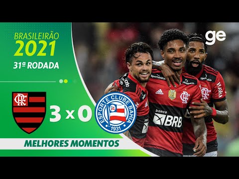 Gols e lances de Flamengo x Bahia