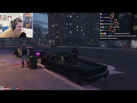 xQc and his aussie friend get pulled over