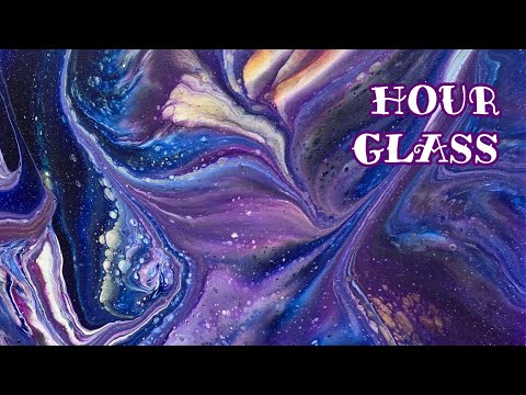 Hour Glass ✨️ Mesmerizing Swirls With Wandering Straight Pour Technique!