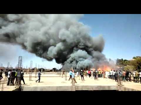 Marsabit Market on Fire.