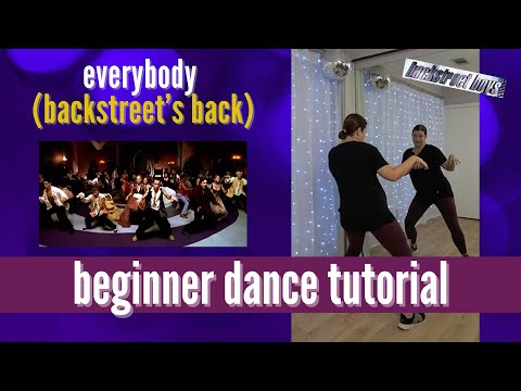 "EVERYBODY (BACKSTREET'S BACK)" - BSB 💟 (BEGINNER DANCE TUTORIAL) 💟  Back-view & Step-by-Step!