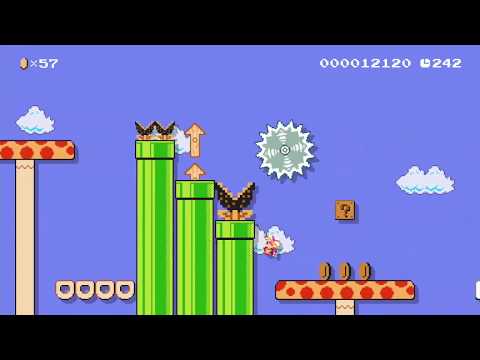 山間のアスレチック by イヌサフラン - Super Mario Maker - No Commentary 1bp