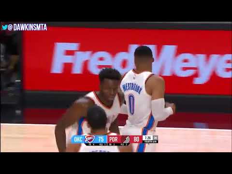 Russell Westbrook Full Highlights 2017 11 05 at Blazers   25 Pts, 9 Assists, 6 Rebs!