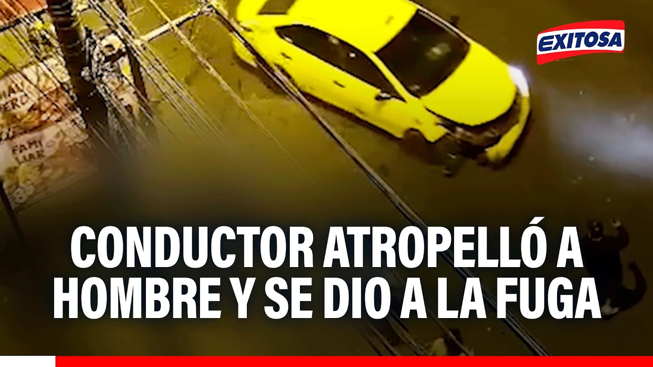 🔴🔵 El Agustino: Auto atropella a hombre y conductor se dio a la fuga