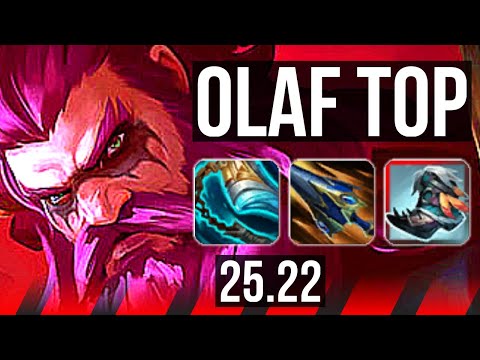 OLAF vs TRUNDLE (TOP) | 70% winrate, Legendary | KR Master | 25.22