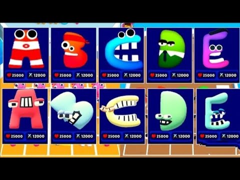 Alphabet lore, Roof rails, jelly run 2048 many android games