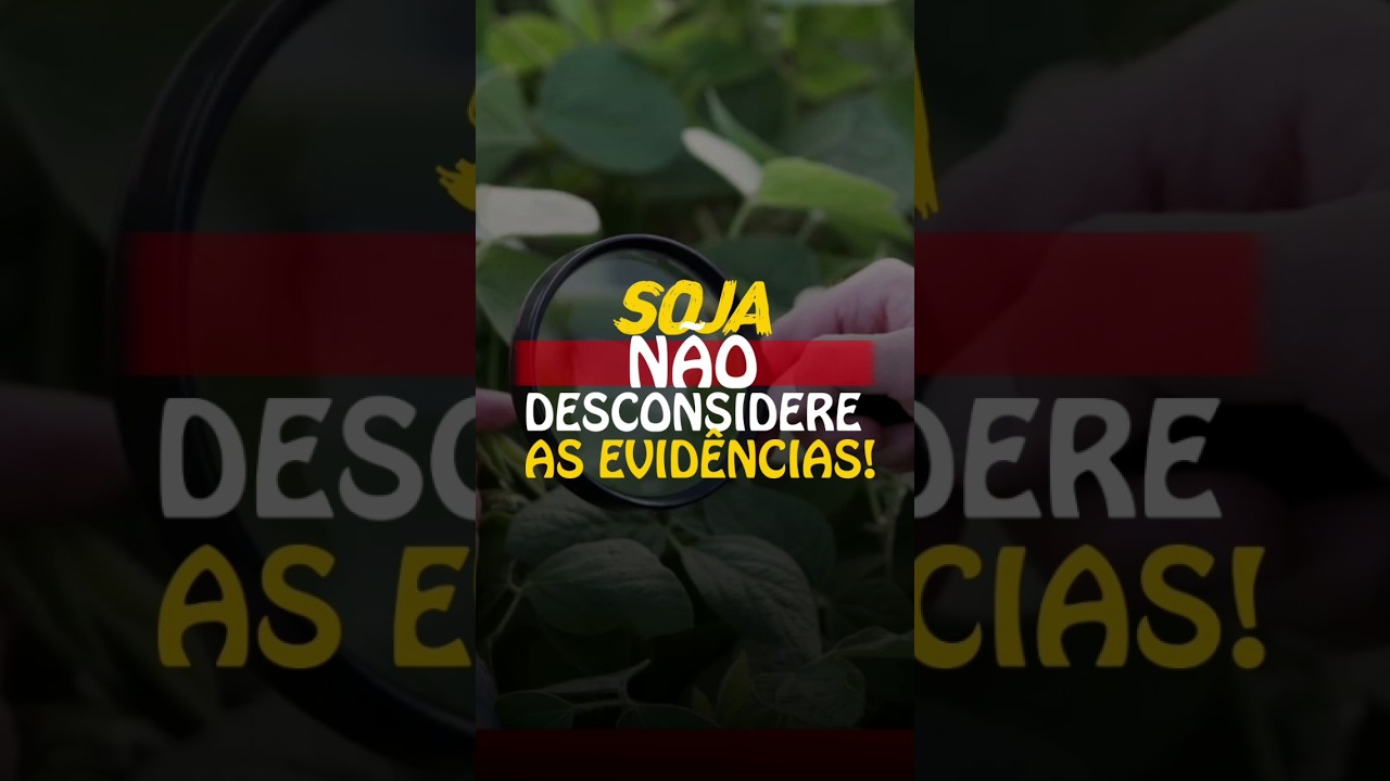 SOJA: NÃO DESCONSIDERE AS EVIDÊNCIAS!