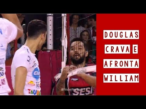 Douglas crava bola e afronta William | SESI x Taubaté - SEMIFINAL