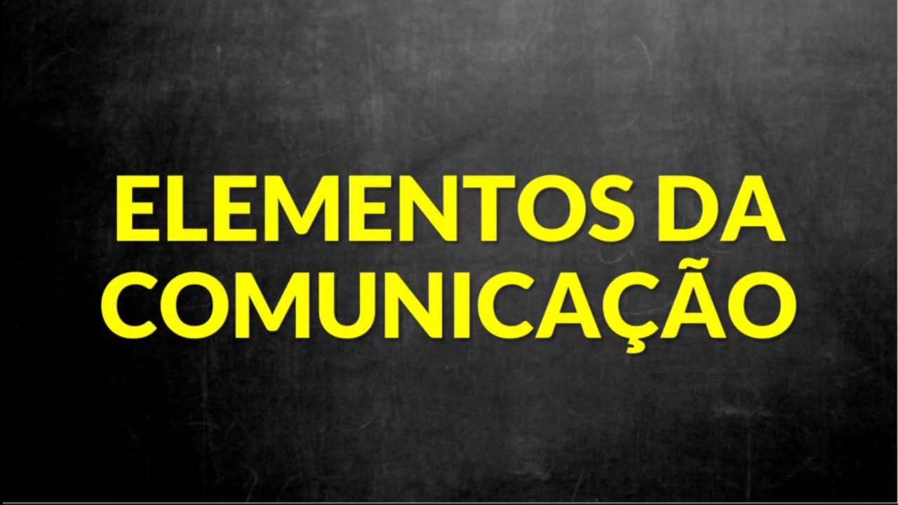O que são elementos da comunicação? [Professora Alda]