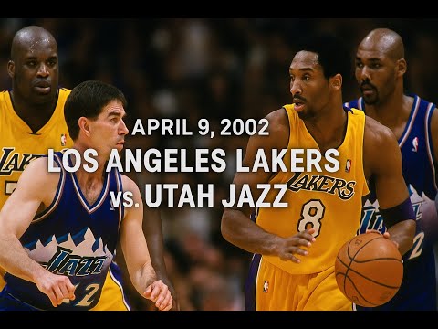 04/09/2002 Los Angeles Lakers vs. Utah Jazz Kobe Bryant Full game