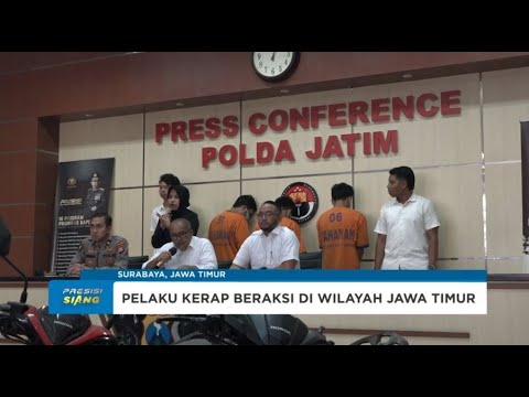 POLDA JATIM BERHASIL AMANKAN TIGA TERSANGKA CURANMOR