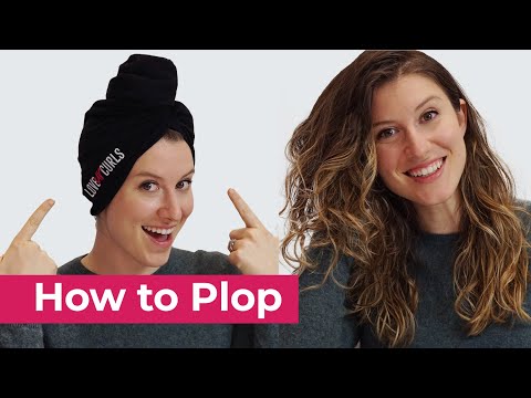 How to Plop Wavy Hair!