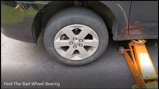 How to find the bad front wheel bearing
