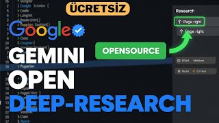 Google DEEP RESEARCH Agent! 💥 ÜCRETSİZ & YENİ! (Gemini & LangGraph ile