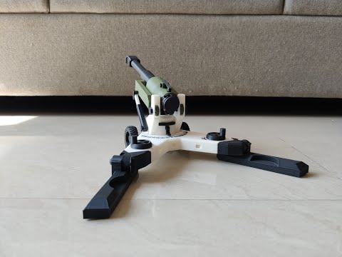 3d printed mechanical Artillery assembly | All parts are 3d printed