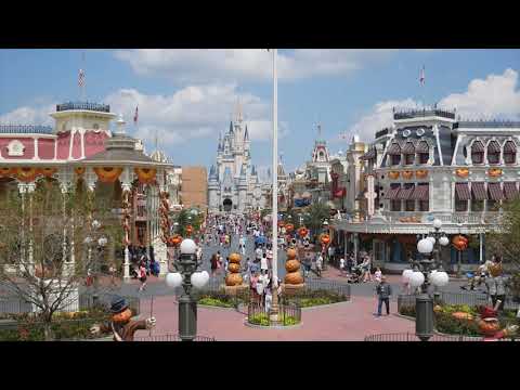 ASMR Walt Disney World Magic Kingdom Street Ambience 7 Hours 4K - Sleep Relax Focus Chill Dream