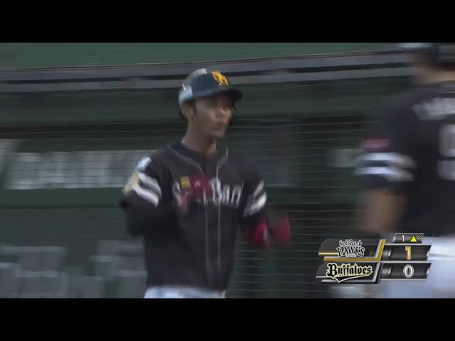 【1回表】ホークス・今宮の先制ソロホームラン!! 2017/9/6 Bs-H