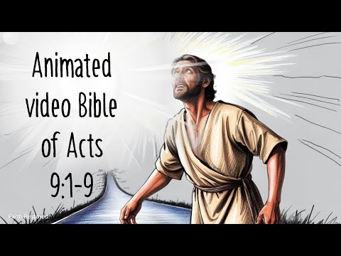 Animated video Bible of Acts 9:1-9