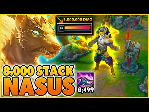 *1 MILLION DMG* FASTEST 8K STACK NASUS EVER!! (WORLD RECORD) - BunnyFuFuu | League Of Legends