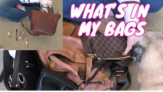 What's in my Purse | clean out 5 bags with me and reset my purse