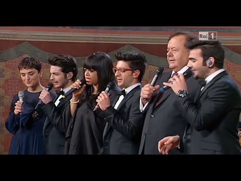 Happy Xmas (War Is Over)  Arisa, Il Volo, Stacy Francis, and Paul Sorvino  Live RAI TV