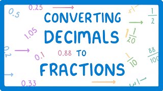 How to Convert Decimals to Fractions (Proportions Part 5/6) #17
