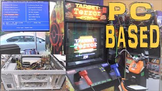 Target Terror GOLD Arcade Game Cabinet Repair!  PC Based 2005 Eugene Jarvis Quarter Muncher!
