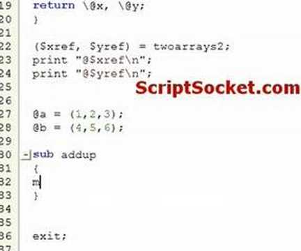 Perl Tutorial 84 - Pass Multiple Arrays to Sub. by Reference