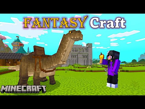 Surviving a Fantasy World (w/ friends) in Minecraft / 02: Dragons, Dinos and Madumbadum