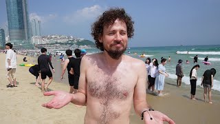 ¿Por qué los coreanos usan ropa en la playa? | BUSAN 🏝🇰🇷