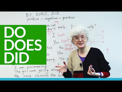 Basic English - How and when to use DO, DOES, and DID