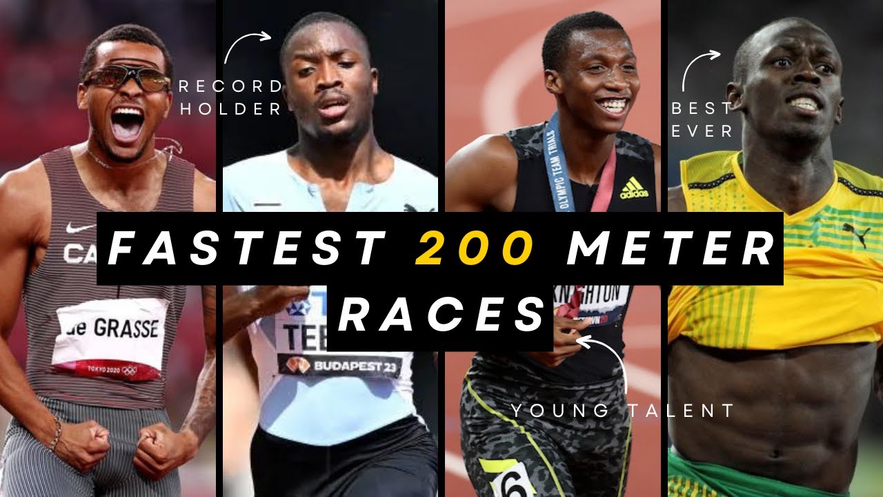 Top 10 Fastest 200 Meter Races | 200m Dash World Records
