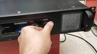 Video thumbnail for Samson SX1200 2 channel Power amp for sale by Robert Rodriguez