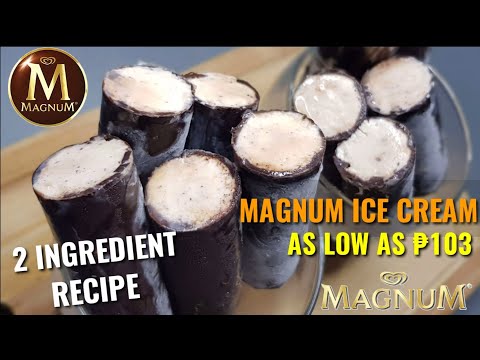MAGNUM ICE CREAM | 2 INGREDIENTS ONLY (NO MIXER/BLENDER)